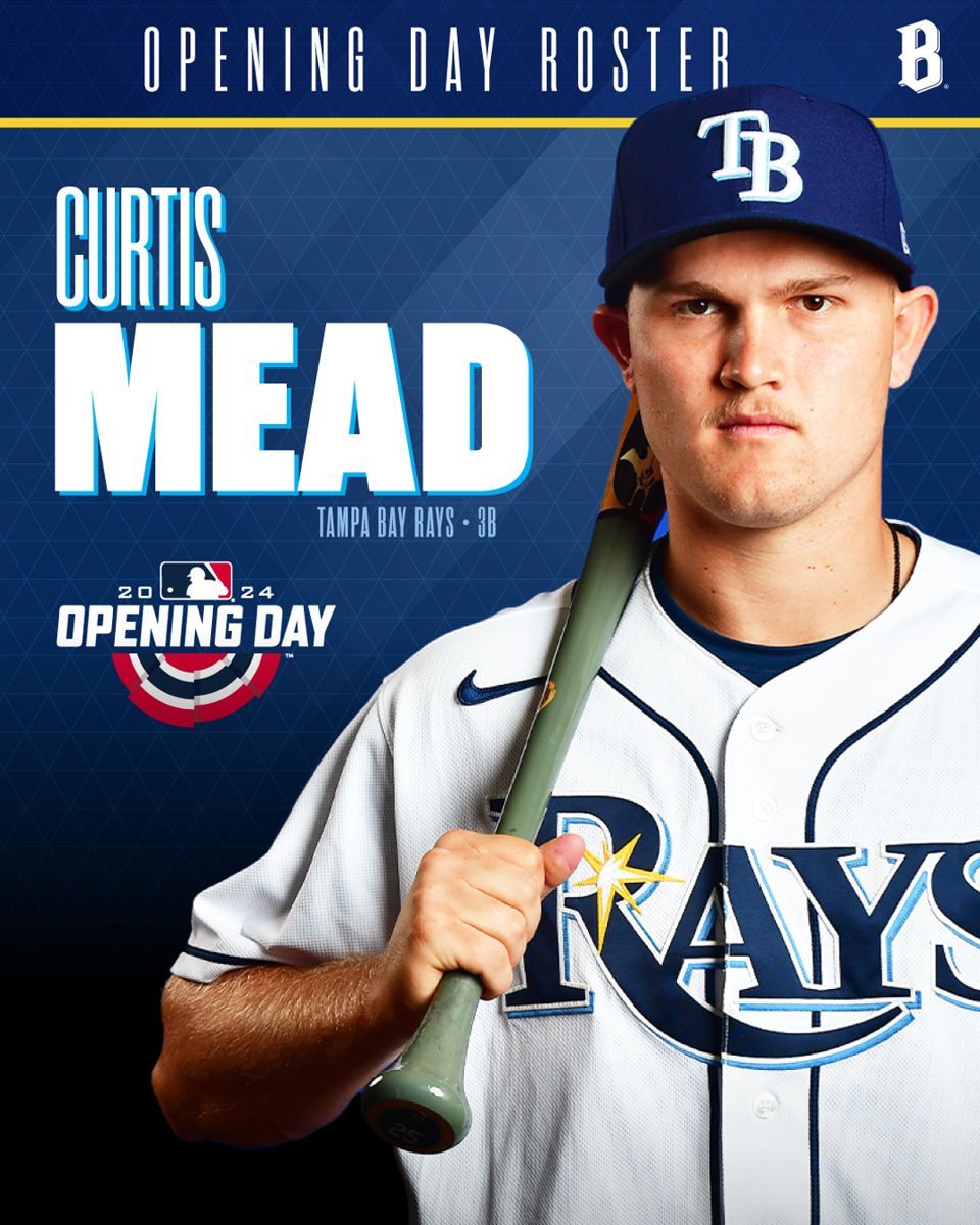 Curtis Mead Opening Day roster graphic