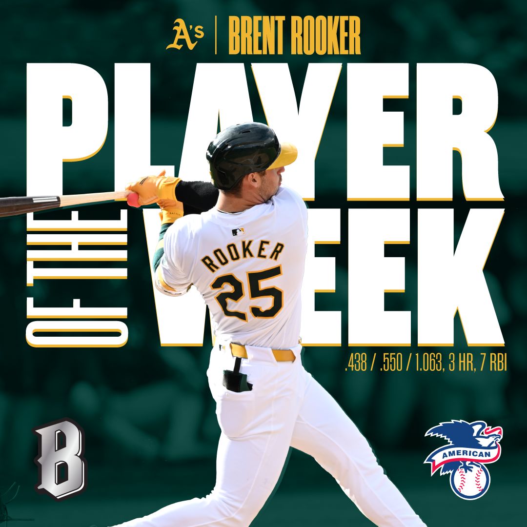 Brent Rooker AL Player of the Week graphic
