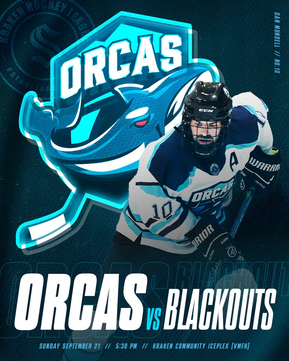 Orcas vs Blackouts game day graphic