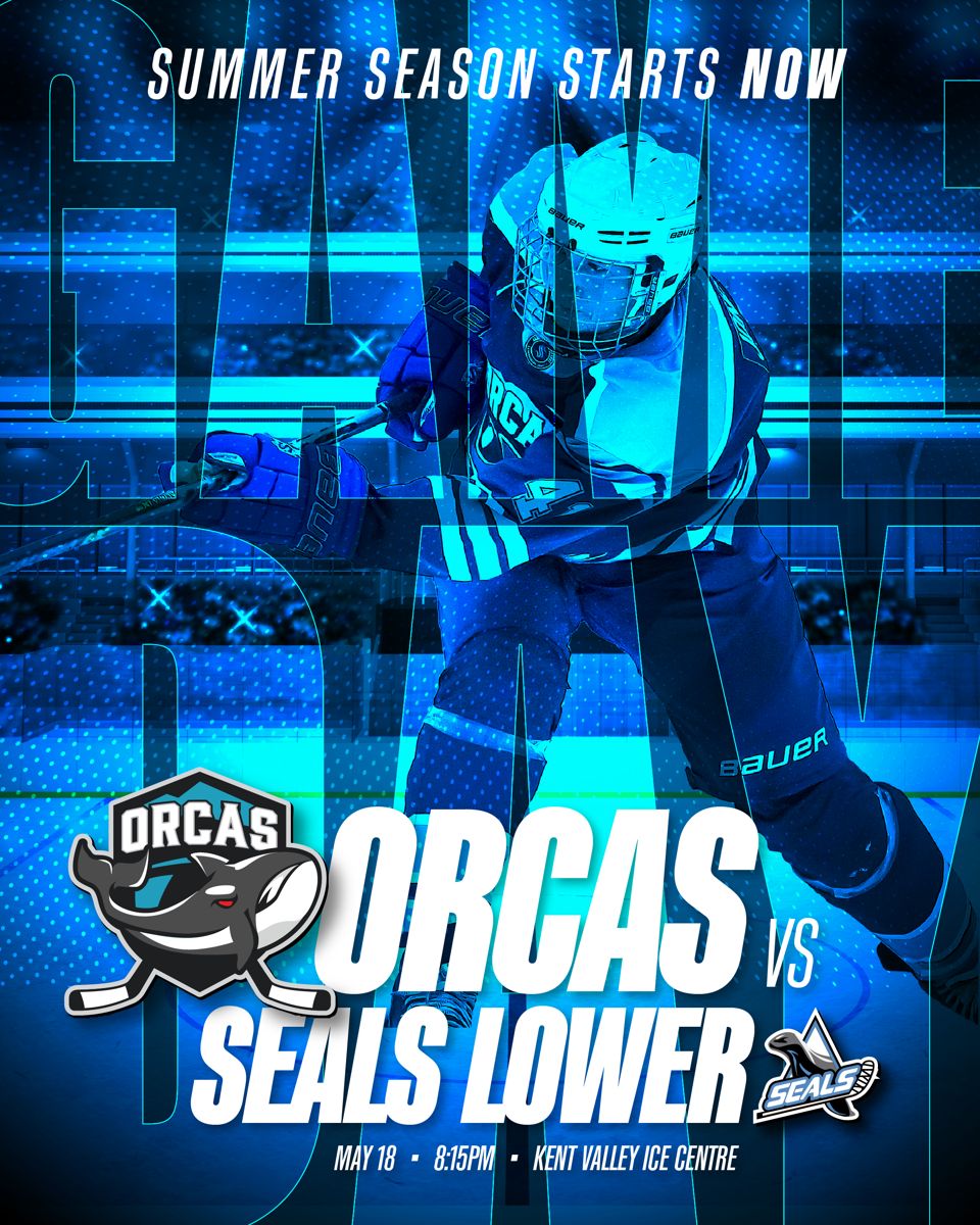 Orcas vs Seals game day graphic