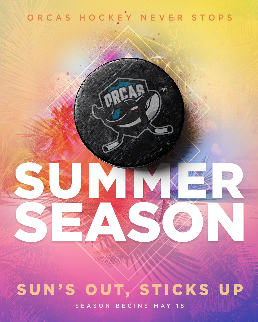 Orcas summer season launch graphic