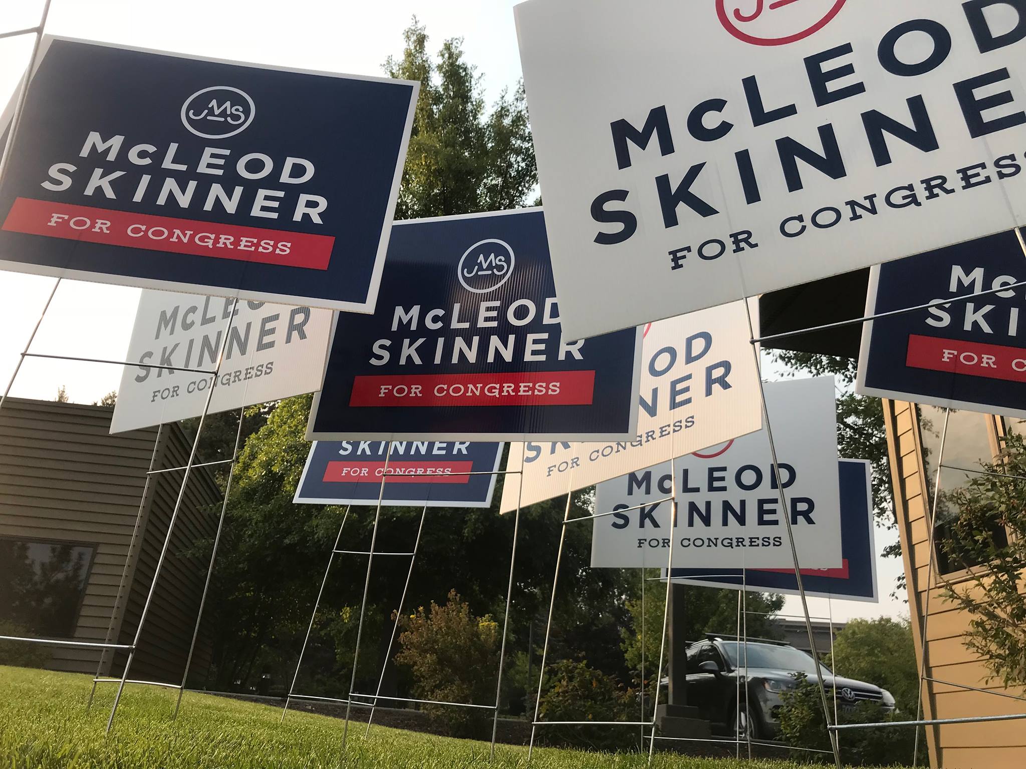 Yard signs for McLeod-Skinner for Congress